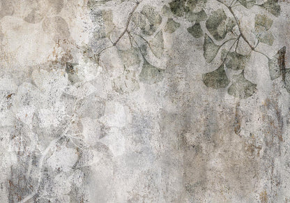 Fototapete Jurassic Ginkgo – Zeitlose Pflanzenkunst für Ihre Wand
