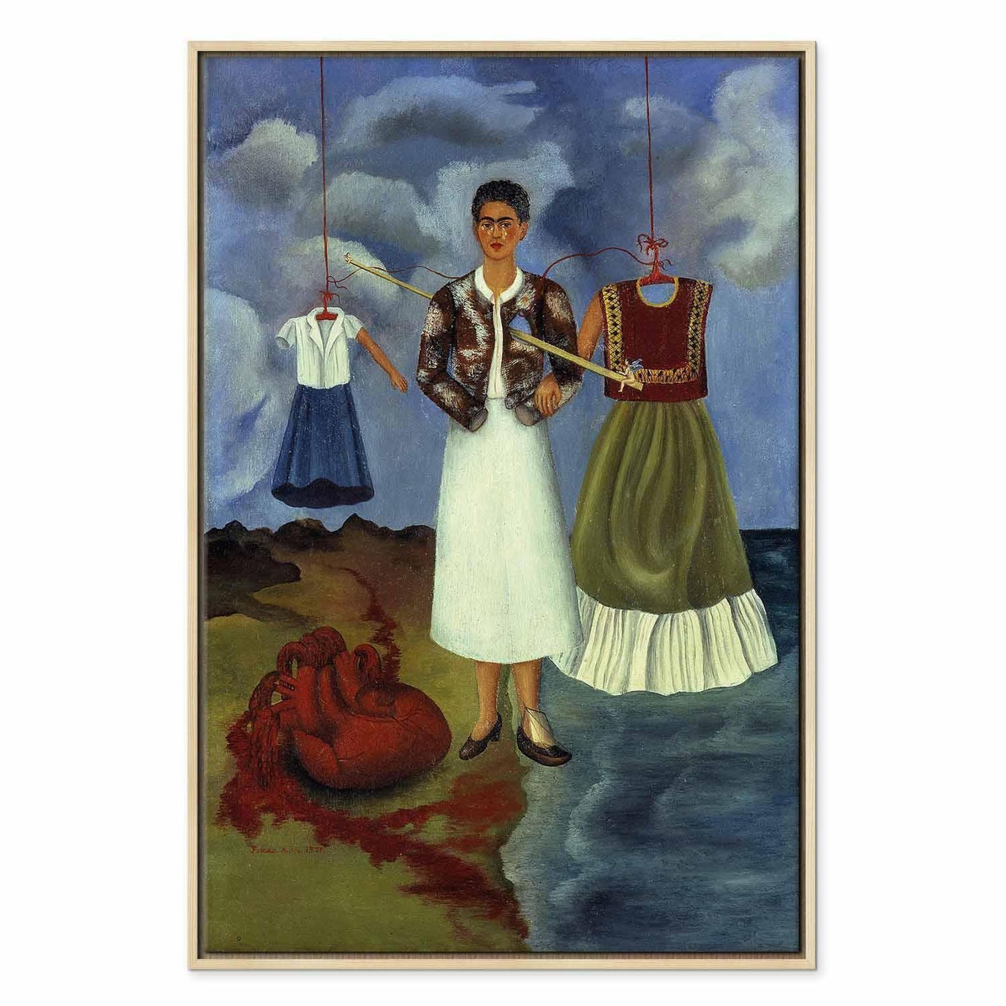 Leinwandbild - Frida Kahlo – Memory (The Heart)