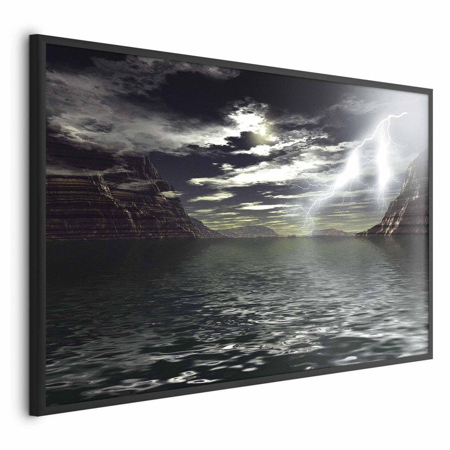 Poster - Sturm über dem See