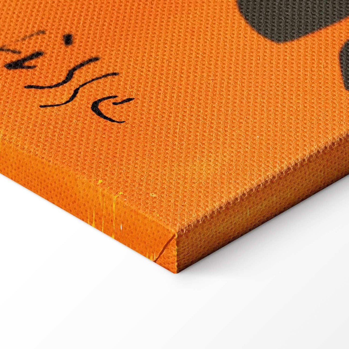 Leinwandbild - Henri Matisse – Black and Violet Arabesques on Orange