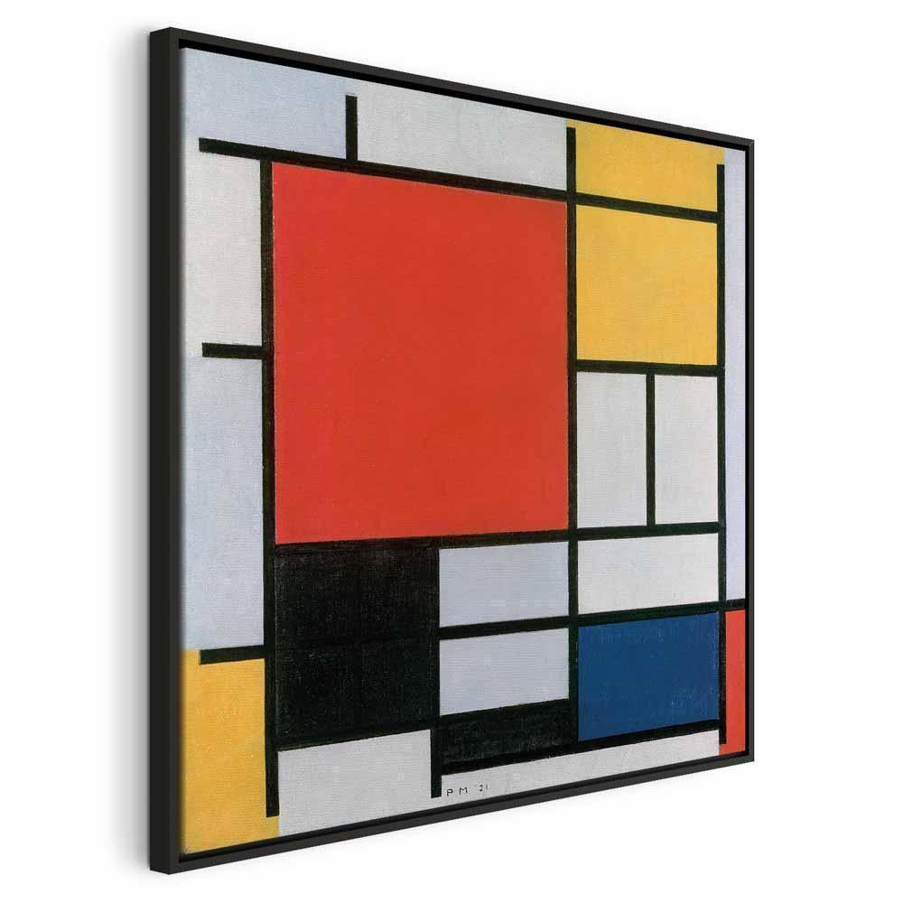 Leinwandbild - Piet Mondrian – Composition with red, yellow blue and black