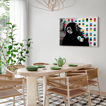 Leinwandbild - Banksy The Thinker Monkey