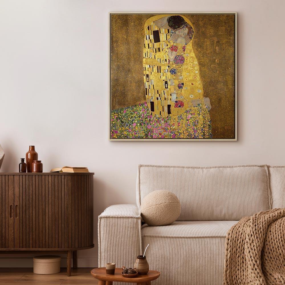 Leinwandbild - Gustav Klimt – Kiss