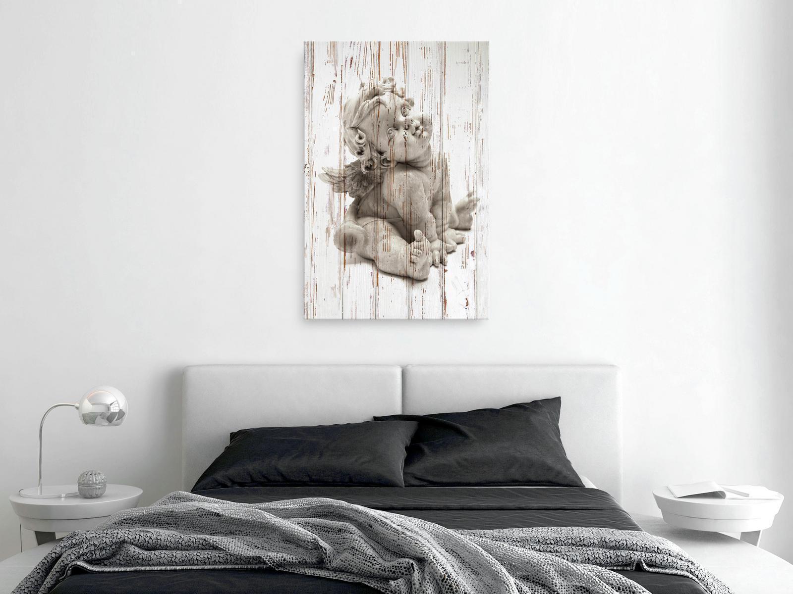 Leinwandbild - Pensive Cupid (1 Part) Vertical Artgeist