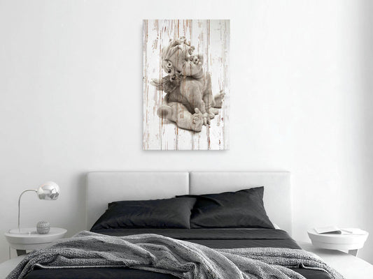 Leinwandbild - Pensive Cupid (1 Part) Vertical Artgeist