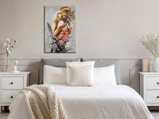 Malen nach Zahlen – Lady Bell | Elegantes Frauenportrait sawelt.eu