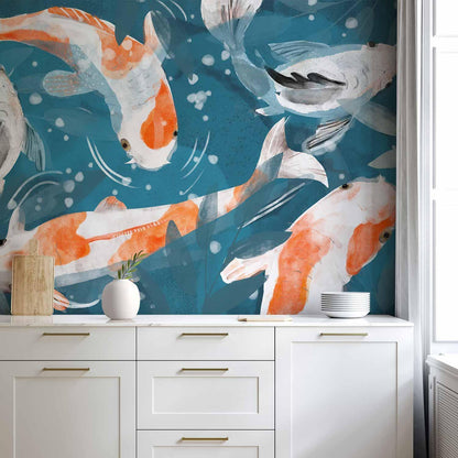 Fototapete - Koi Fishes - Second Variant Artgeist