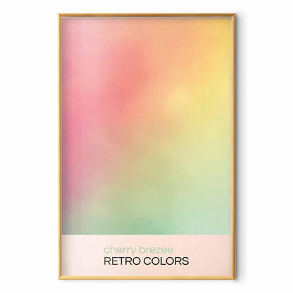 Poster - Cherry Breeze - Pastel Gradient in Soft, Retro Colors