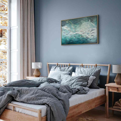 Leinwandbild - School of small fish