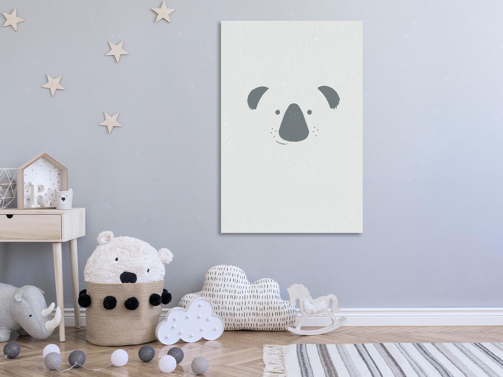 Leinwandbild - Smiling Koala (1 Part) Vertical Artgeist