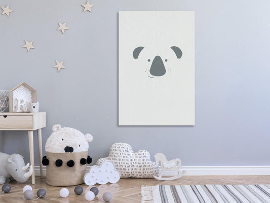 Leinwandbild - Smiling Koala (1 Part) Vertical Artgeist