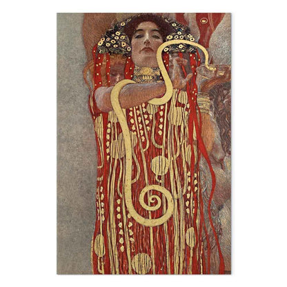 Leinwandbild - Gustav Klimt – Medicine (Hygiea)
