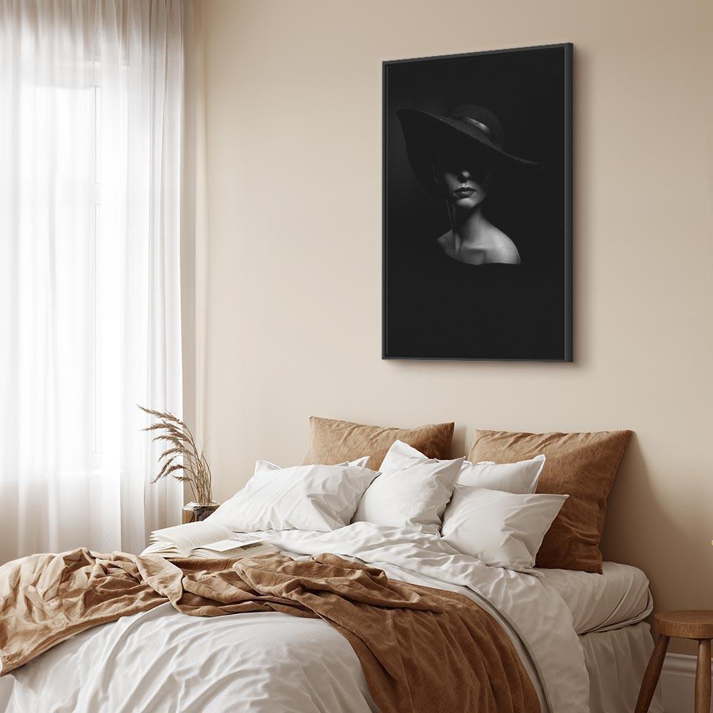 Leinwandbild - Mysterious Woman (1 Part) Vertical