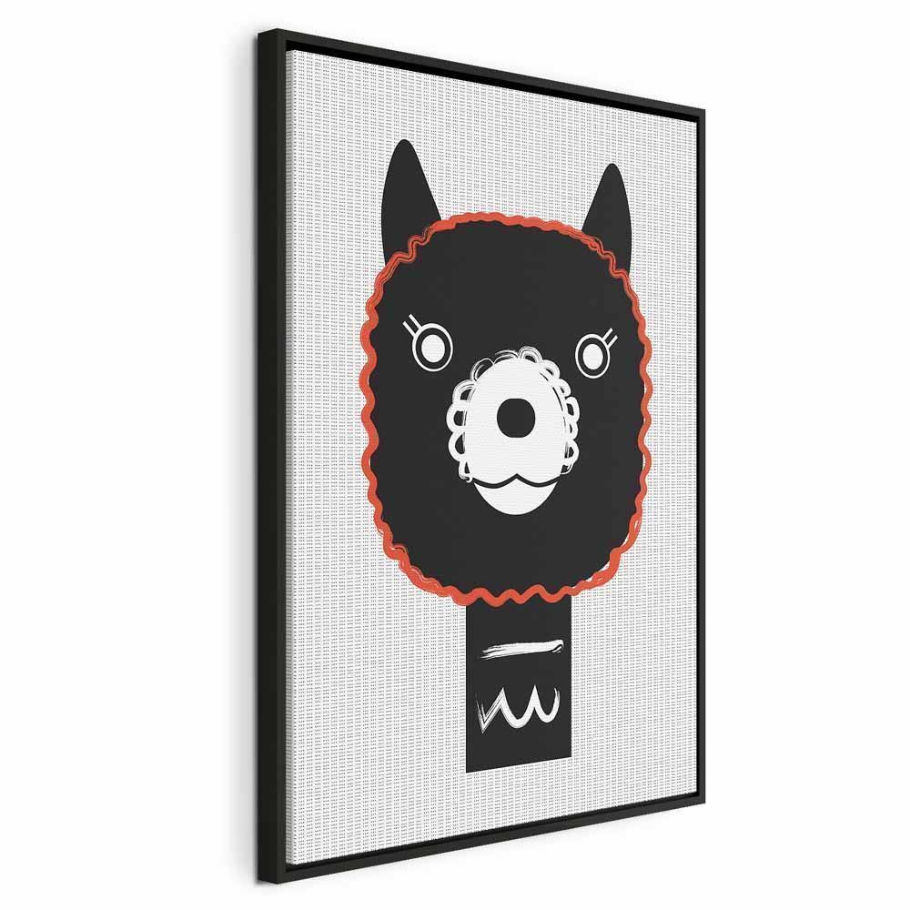 Leinwandbild - Decorative Alpaca (1 Part) Vertical