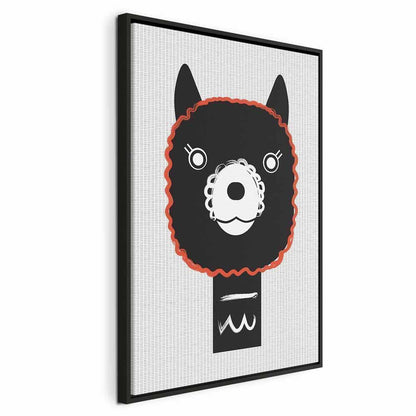 Leinwandbild - Decorative Alpaca (1 Part) Vertical