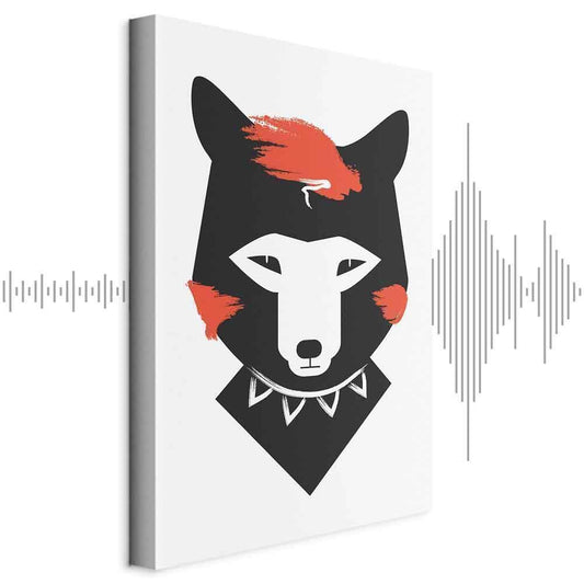 Leinwandbild - Polite Fox (1 Part) Vertical