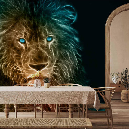 Fototapete - Abstract lion Artgeist