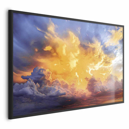 Poster - Beautiful Sunset - clouds in warm shades