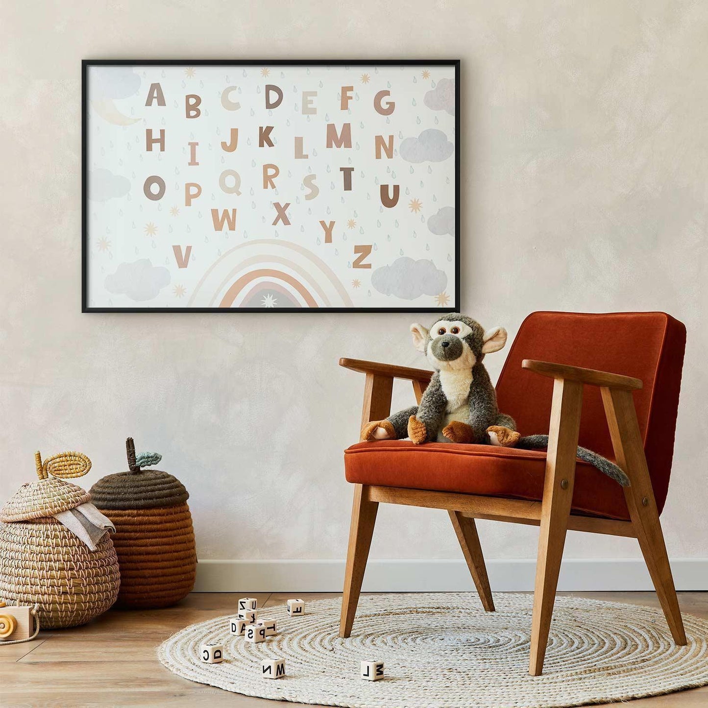 Poster - Letters in Muted Colors Artgeist
