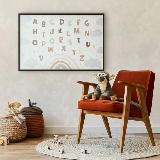 Poster - Letters in Muted Colors Artgeist