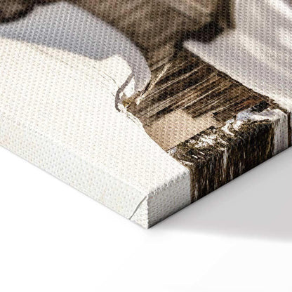 Leinwandbild - Winter in the Dolomites (1 Part) Vertical