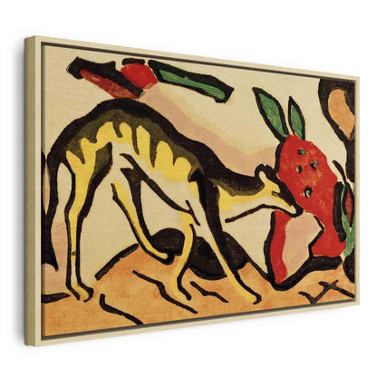 Leinwandbild - Fabeltier (Franz Marc) Artgeist