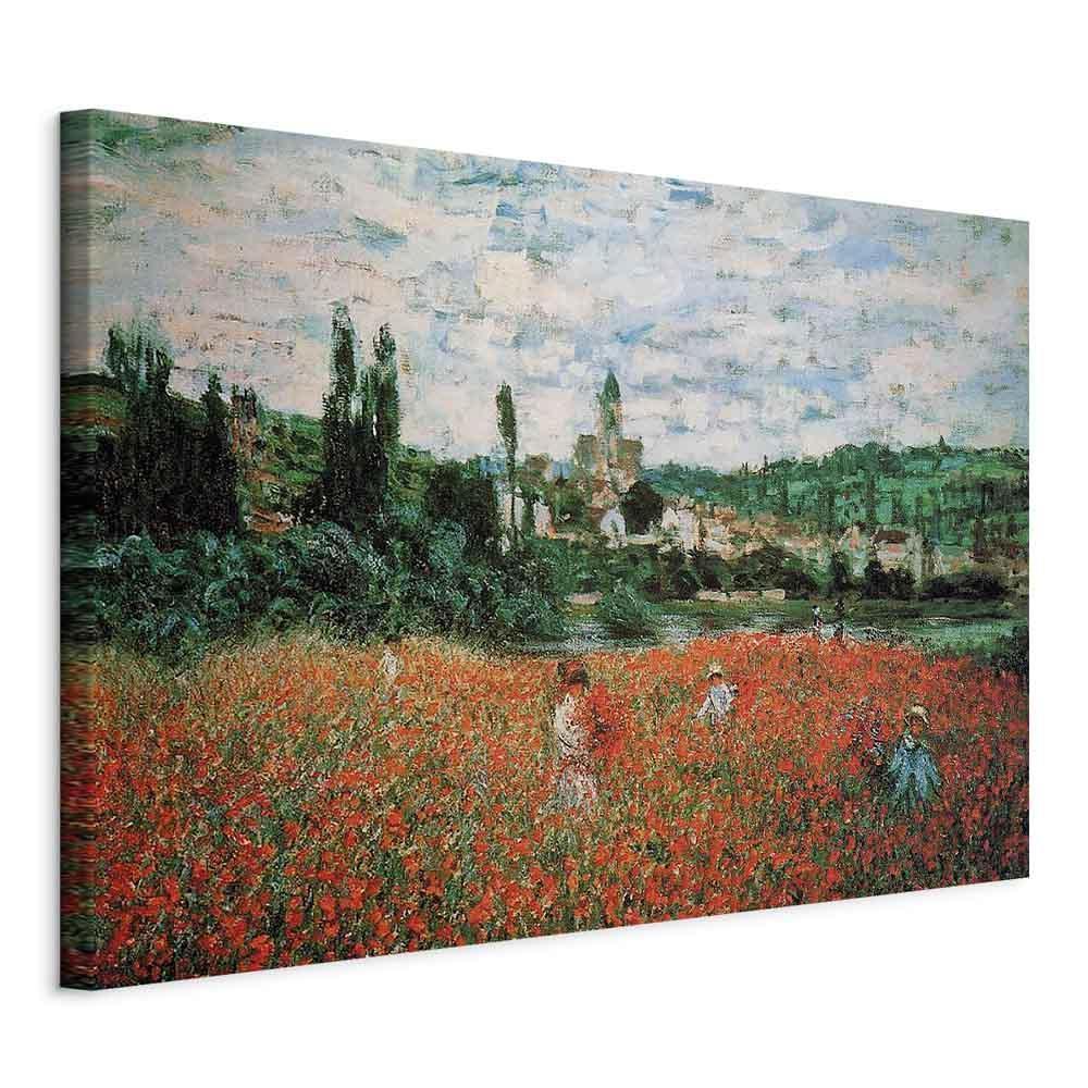 Leinwandbild - Claude Monet – Poppy Field near Vétheuil