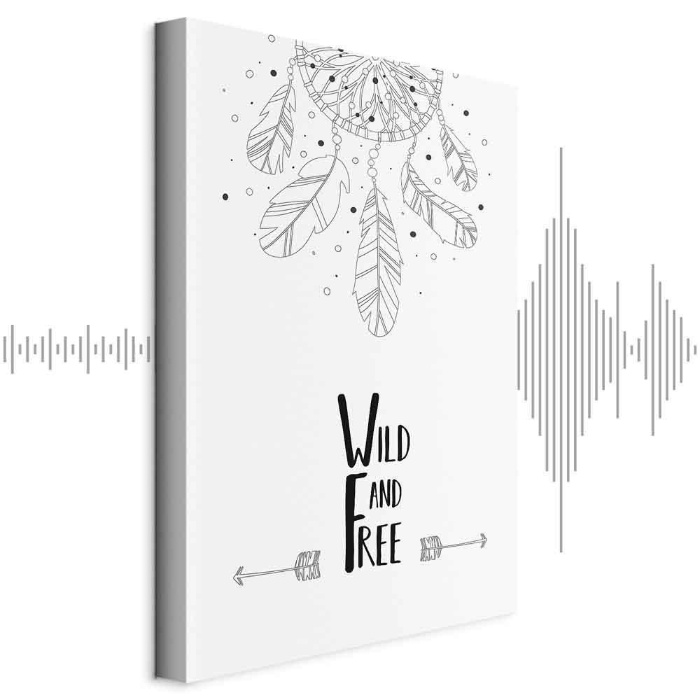 Leinwandbild - Wild and Free (1 Part) Vertical