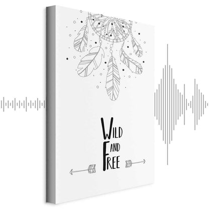 Leinwandbild - Wild and Free (1 Part) Vertical