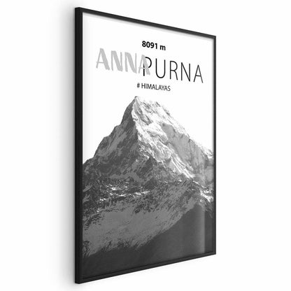 Poster - Majestic mountain peak Annapurna mountain crown mountain landscape