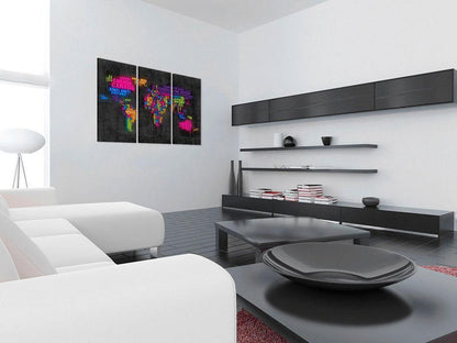 Korkbild - Mappa del Mondo