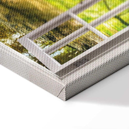 Leinwandbild - Window: View on Forest