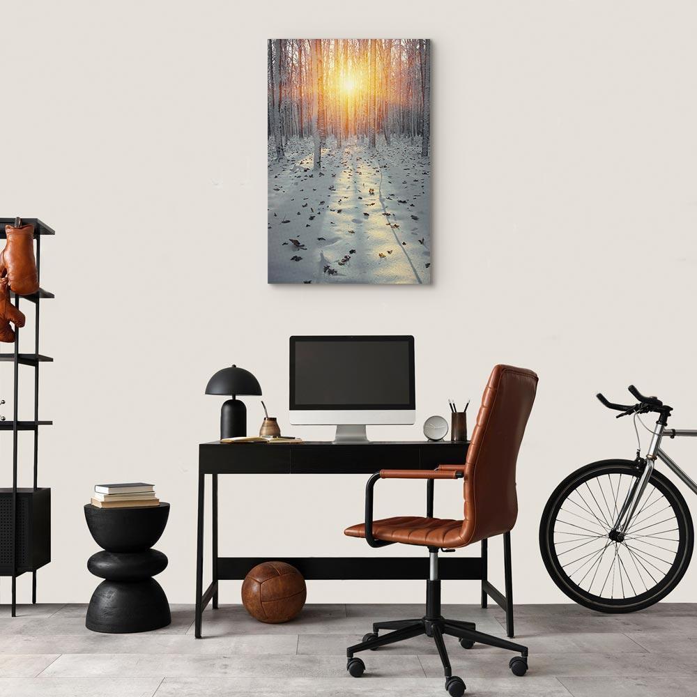 Leinwandbild - Winter Afternoon (1 Part) Vertical