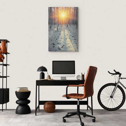 Leinwandbild - Winter Afternoon (1 Part) Vertical