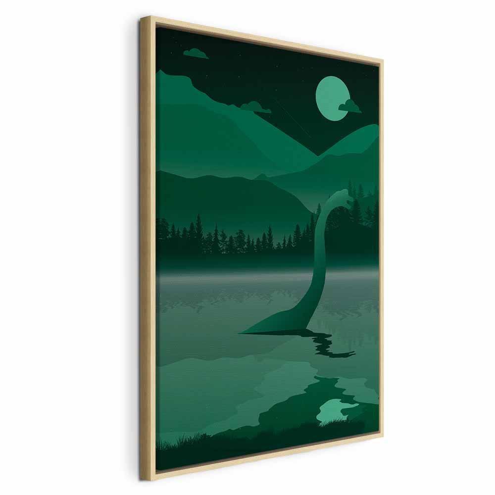 Leinwandbild Loch Ness – Mystische Landschaft im Hochformat