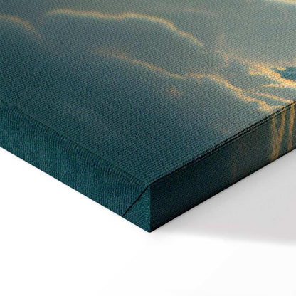Leinwandbild - Last Breath of the Day: Clouds Illuminated by Evening Glow