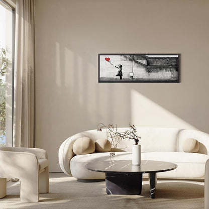 Leinwandbild - There is Always Hope (1 Part) Narrow Red