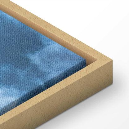 Leinwandbild - Animated Scenery: The Sun Battling with Clouds