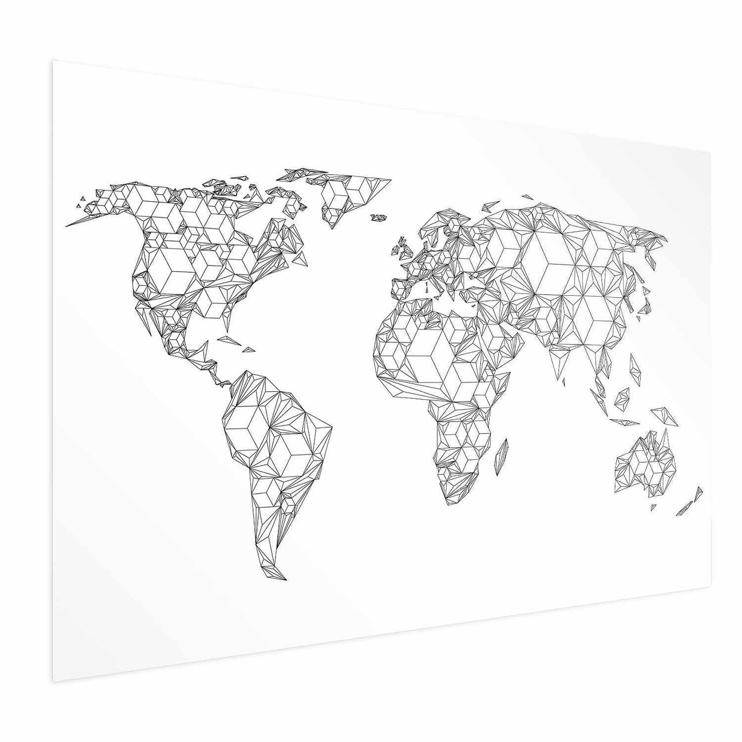 Poster - Geometric Map Artgeist