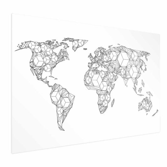 Poster - Geometric Map Artgeist