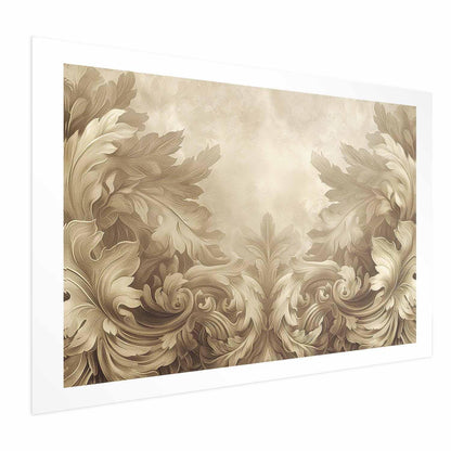 Poster - Carved Ornaments in Sepia Shades Artgeist