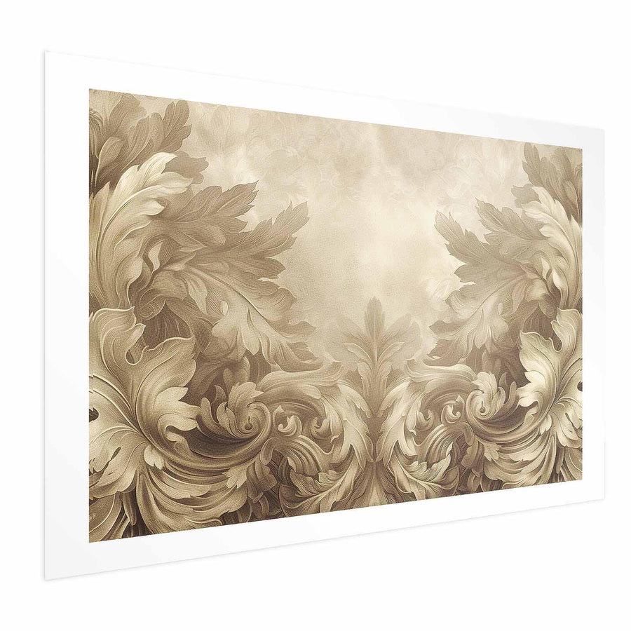 Poster - Carved Ornaments in Sepia Shades Artgeist