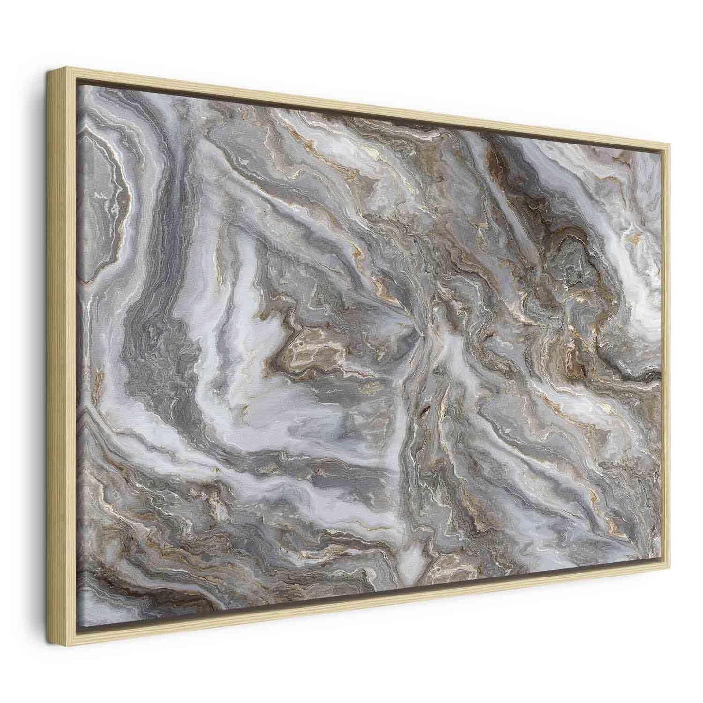 Leinwandbild - Stone abstractions – marble structures in neutral shades
