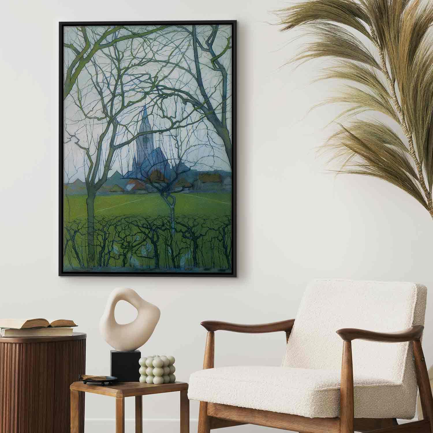 Leinwandbild - St Jacob's Church (Piet Mondrian) Artgeist