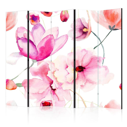 Paravent - Pink Flowers II Artgeist
