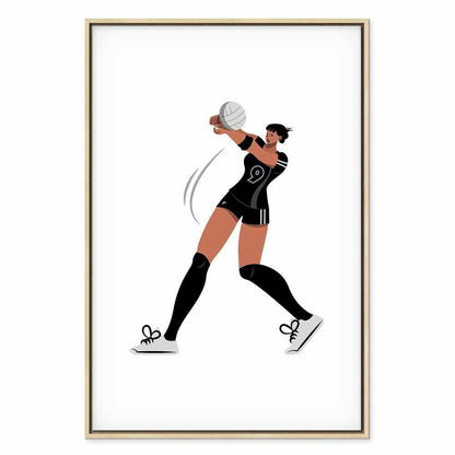 Leinwandbild - Female Volleyball Player Illustration