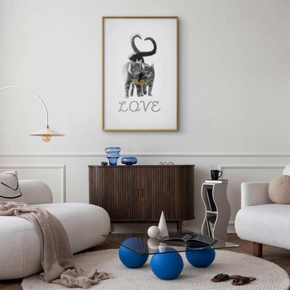 Poster - Katzen Paar - Liebe auf immer Artgeist
