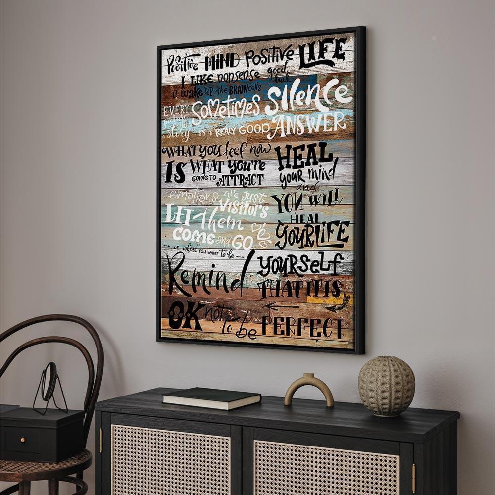 Leinwandbild - Positive Affirmations