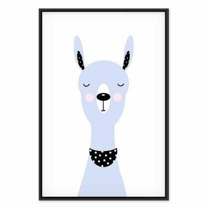 Leinwandbild - Lovely Llama (1 Part) Vertical