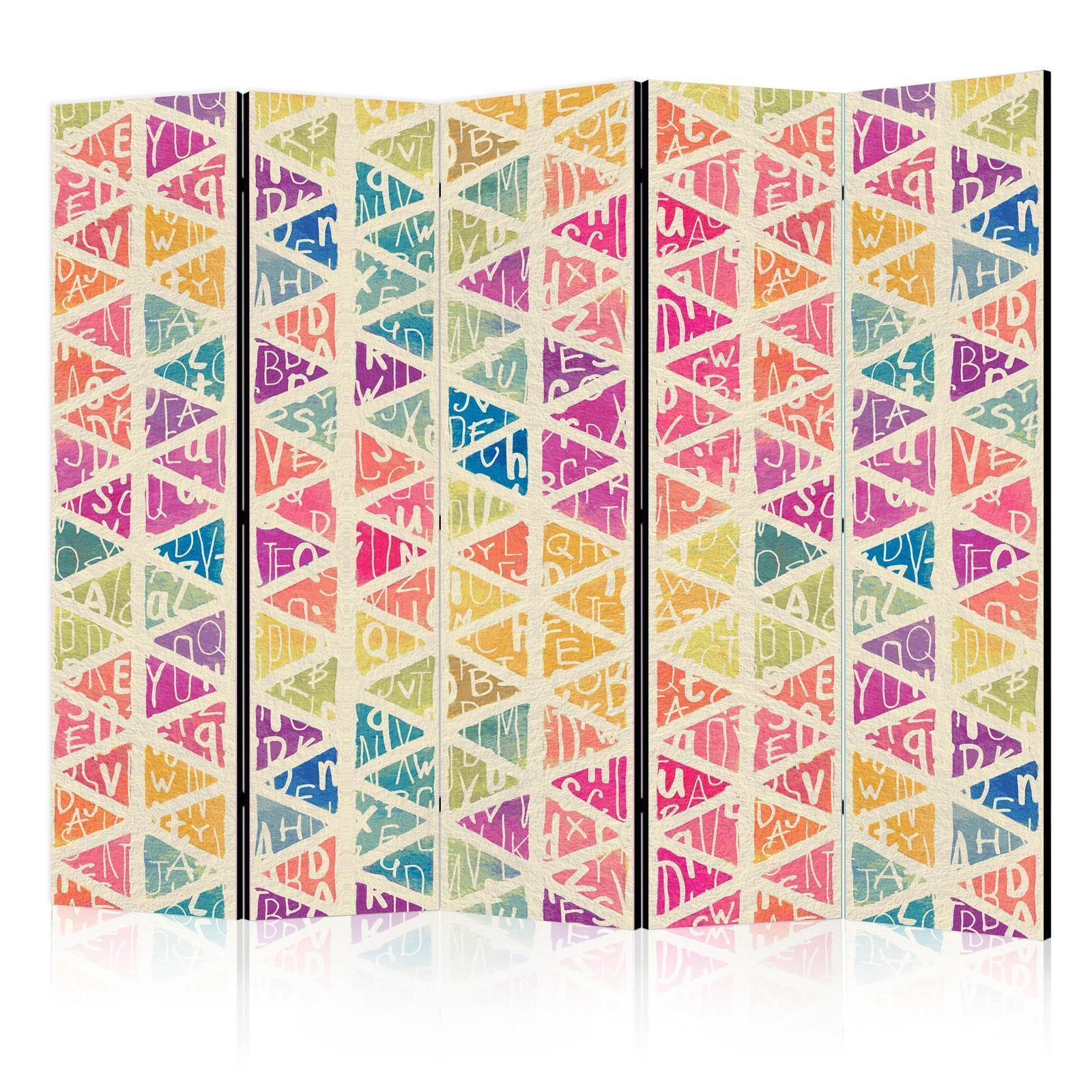 Paravent - Letters nad Triangles II Artgeist